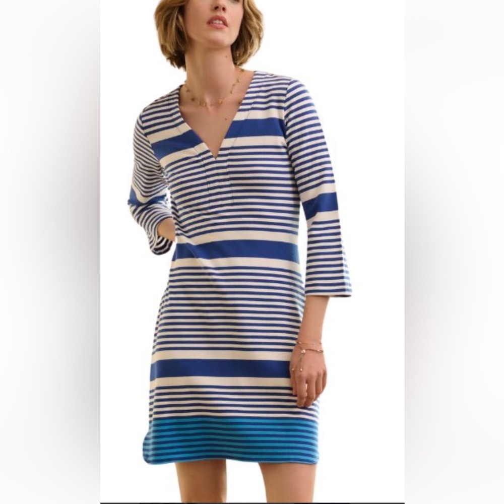 Hatley Navy and White Striped dress